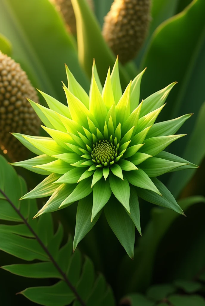 Green flower related to onam festival