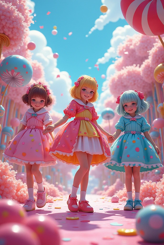 　sweets　Colorful costumes　living　short hair　
