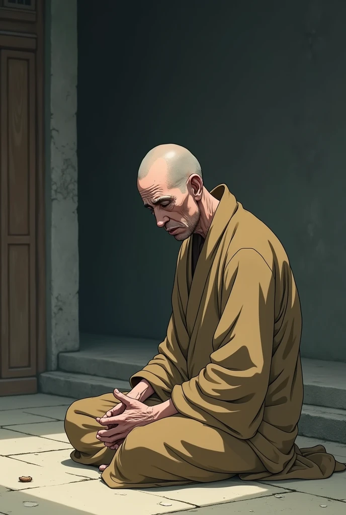 Tired of life . monk anime
