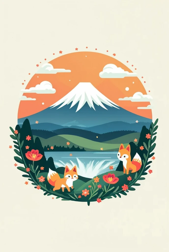 This logo、phoebe catesのイラストを入れて