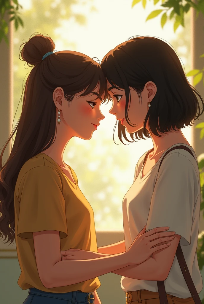 Girl with her friend