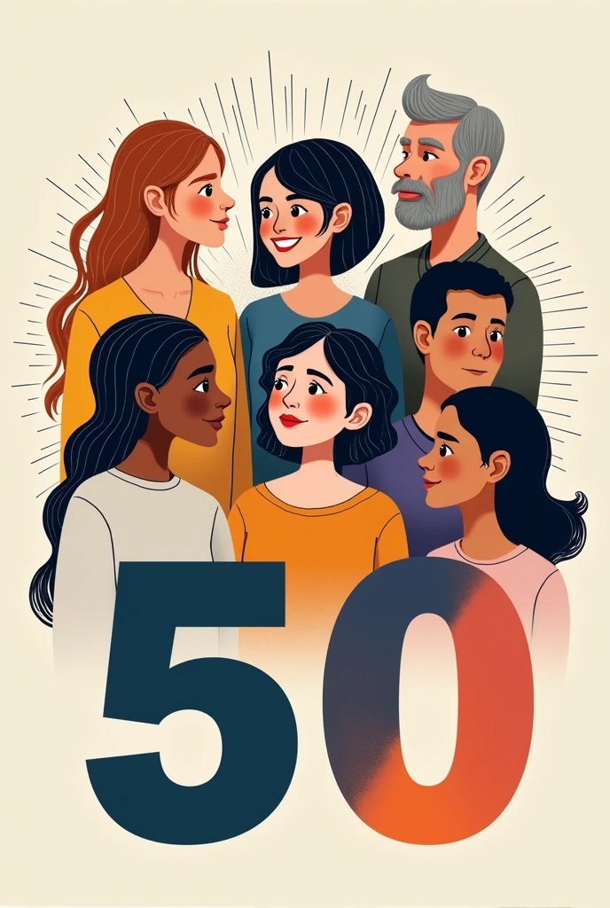 Create a cover as a logo for a conversational podcast that highlights the differences between human generations from 16 to 50 years old