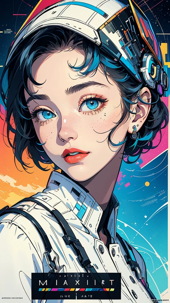 (((masterpiece, highest quality))),(((solo:1.2))),(((1girl:1.2))),32k wallpaper, very detailed, poster, vintage science fiction,(((((geometric cinematic movie poster))))), (bauhaus), shape,(((abstract))),(mid century modern),movie poster,(((((portfolio))))),(((((Close-up))))),(((((bust up))))),((((more various angle)))),(((highlight))),Vast landscape,((((heterochromia)))),(((complete. detailed face))),(((Extremely talented))),(((most complecated machine))),Colorful color scheme