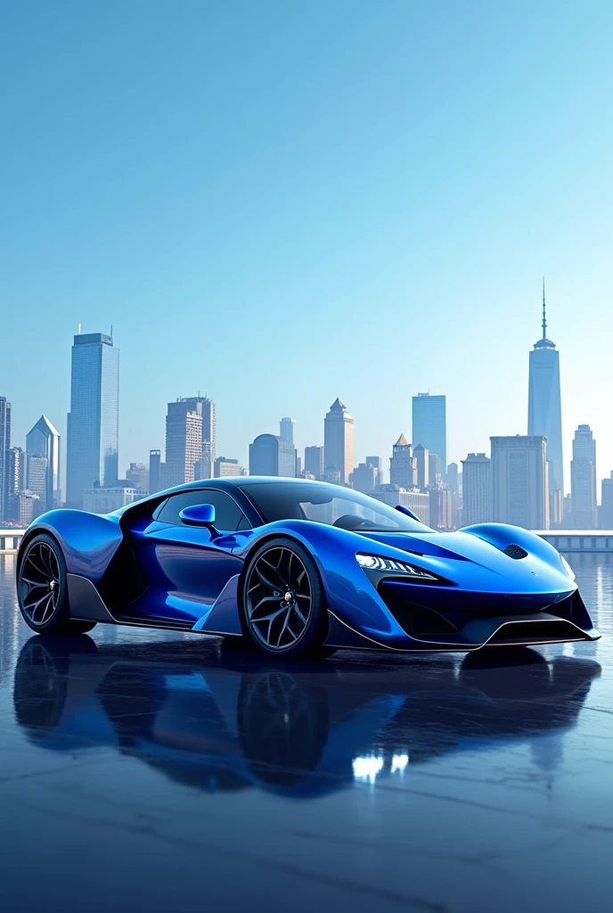 A car with blue colour