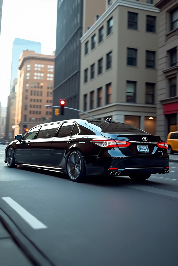 Toyota Camry stretched limo side pose