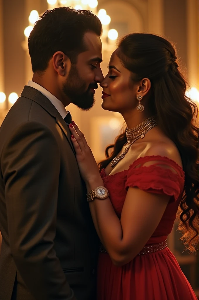 Jethalal and babita kissing each other