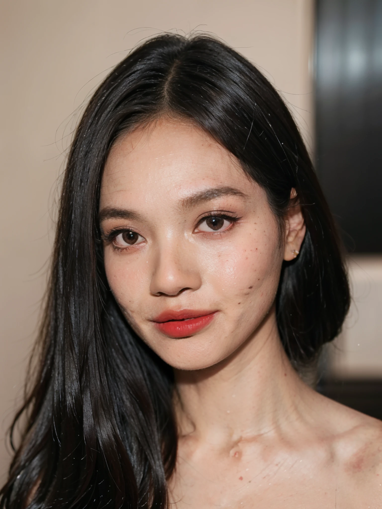 (((CUTE MALAY GIRL))), masterpiece, High quality, UHD 32K, Realistic face, Realistic skin human feeling , A Japanese Lady, , ((layered hair with pony)), Very cute and baby-like face, (MATRIX WORLD), ((SADNESS)), (((WHITE))), (((CUTE GIRL))), ((NUDE, NAKED , VAGINA)) SATIN FLORAL PATTERN, straddle in bed, perfect fullbody, Red Lips, earing, ((REALISTIC SKIN HUMAN)), ((SEXY RED LIPS DETAILED)), ((REALISTIC HUMAN SKIN DETAILED)),