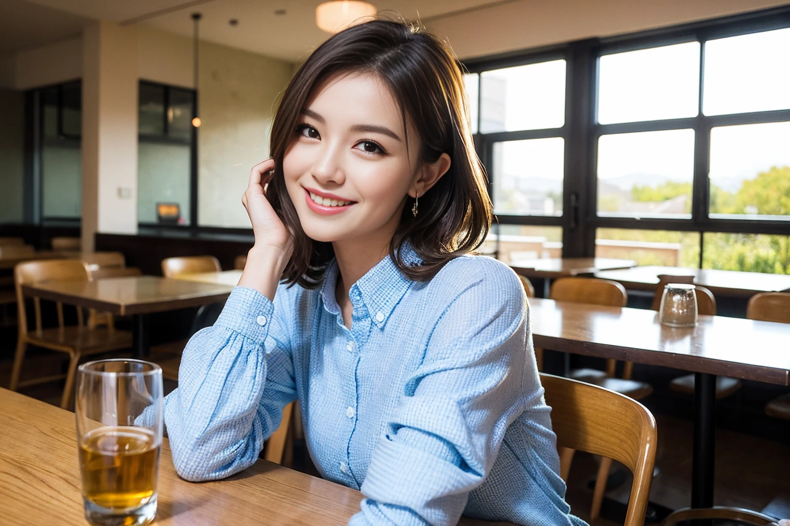 ((Highest quality、8k、masterpiece:1.3))、Whiskey bottles、whiskey、Suntory、Nikka、slimカップル、modelカップル、(Realistic, Intricate details:1.2), full-course dinner、Whiskey bottle and glass on the table、Single Malt、scotch、Rocks glass、Shot Glass、on the rocks、Scotland、Amazing view of the sunset sky and clouds、A bright smile、The wonderfulness of smile、 Beautiful Face, blue eyes, The light shines on your face, blush, short hair,Bright Face、 (Age 37), 3,Two beauties、Brown Hair、Shortcuts、Long sleeve shirt、dress、Beautiful woman 1, (slimな顔), (The body is slim), (Brown Hair), (Shortcuts), cheeks turn a little red,Attractive beauty、restaurant, In a prominent place (From the waist up) Nova Frog Style, actress, model, Upper Body, White wine, slim, smile, (smile: 1.15), Beautiful fine grain, Depth f/2,saturation, High Contrast, Strong light and shadow,Moist Body:1.5、3D texture、Delicate eyes、Brown Hair、The hair is very shiny、