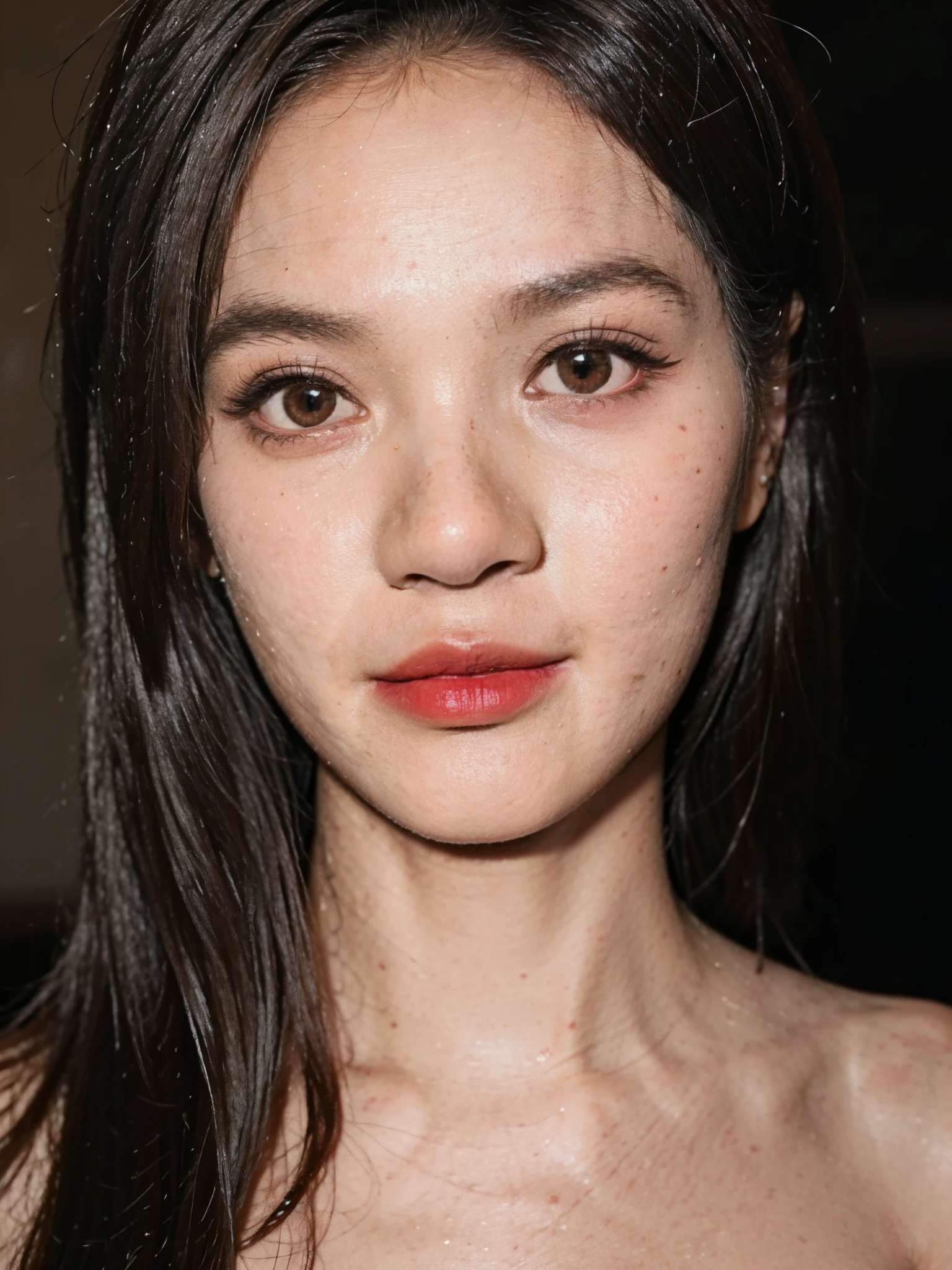 (((CUTE MALAY GIRL))), masterpiece, High quality, UHD 32K, Realistic face, Realistic skin human feeling , A Japanese Lady, , ((layered hair with pony)), Very cute and baby-like face, (MATRIX WORLD), ((SADNESS)), (((WHITE))), (((CUTE GIRL))), ((NUDE, NAKED , VAGINA)) SATIN FLORAL PATTERN, straddle in bed, perfect fullbody, Red Lips, earing, ((REALISTIC SKIN HUMAN)), ((SEXY RED LIPS DETAILED)), ((REALISTIC HUMAN SKIN DETAILED)),