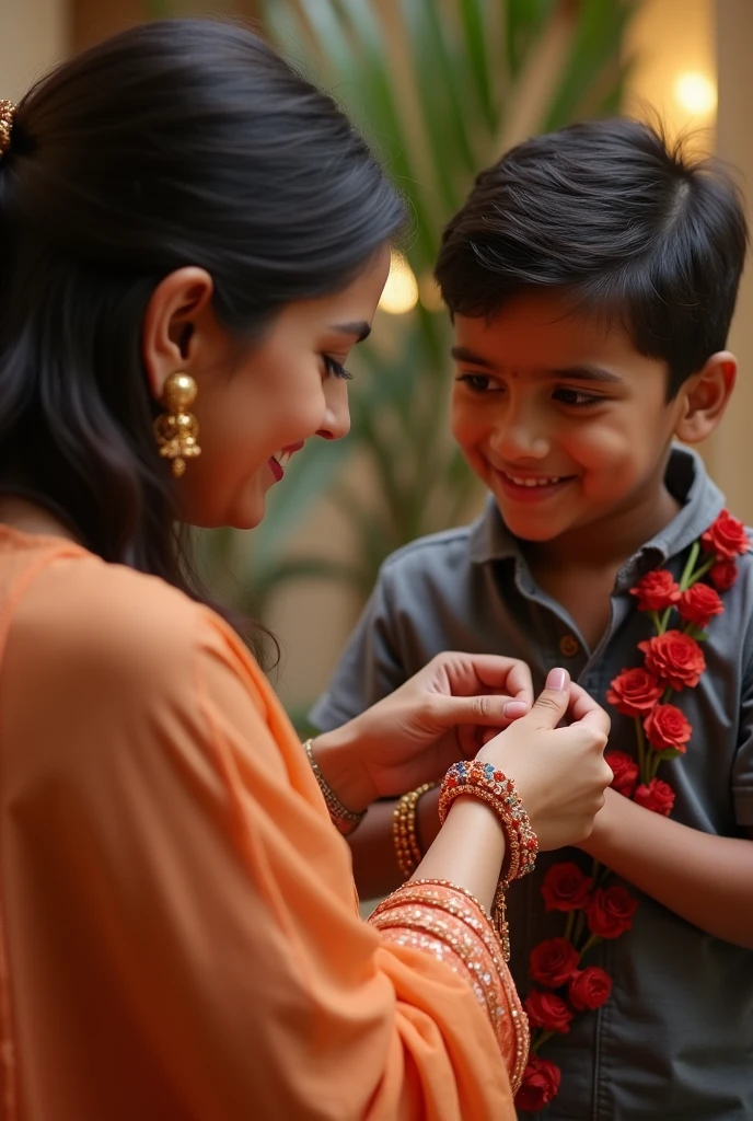 Sara tendulkar ties rakhi to shubman gill