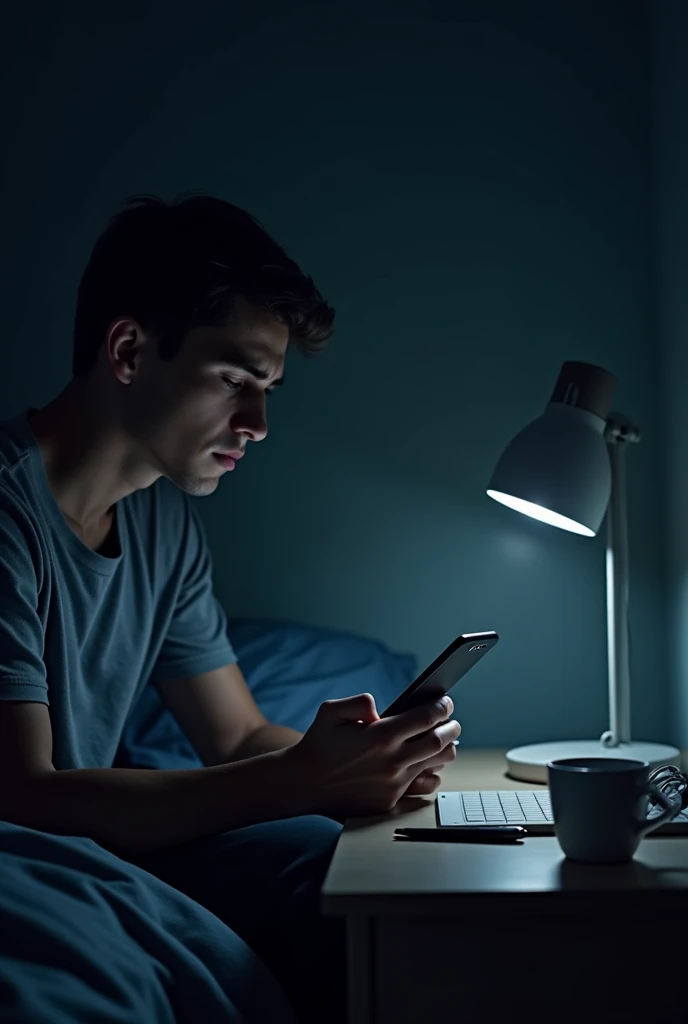 A young man calls his dorm roommate at night, feeling depressed and unsure of himself.