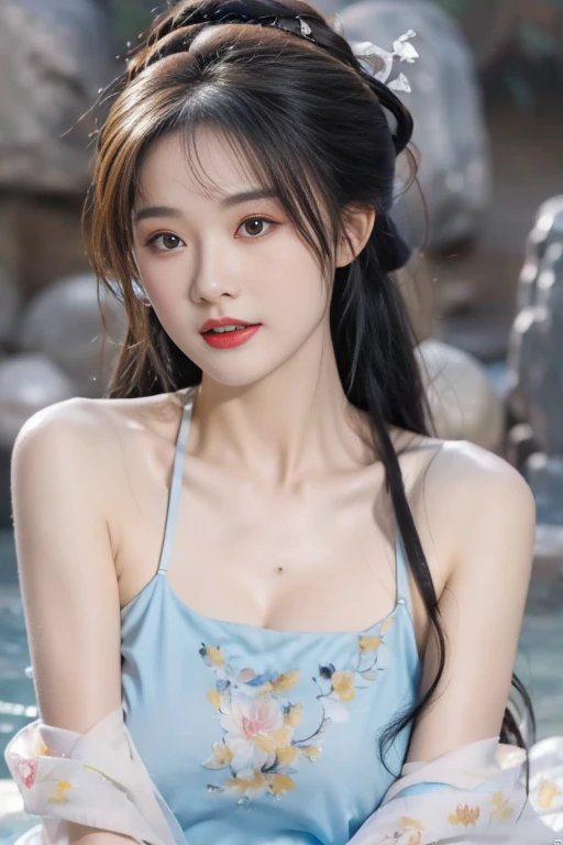 original photo,best quality),(lifelike,Photo lifelike:1.3),best quality,Very detailed,masterpiece,超Level of detail,illustration,1 girl,Predominant_Body,Large Breasts,Dynamic angle,World Masters Theatre,messy_long_hair,best quality,Extremely detailed CG unified 8k wallpaper,,amazing,Light,lens_Flare,dunhuang_style,Real People,Highly detailed face and skin textures, Delicateeyes,Surrealism,Ultra-realistic photos,Very detailed CG unified 8k wallpaper,(masterpiece),(best quality),(Super detailed),(Ultra-realistic photos),(Best character details:1.36),Face Predominant has Light, 灯Light,illustration, Very detailed,Level of detail, high resolution, Very detailed, best quality, masterpiece