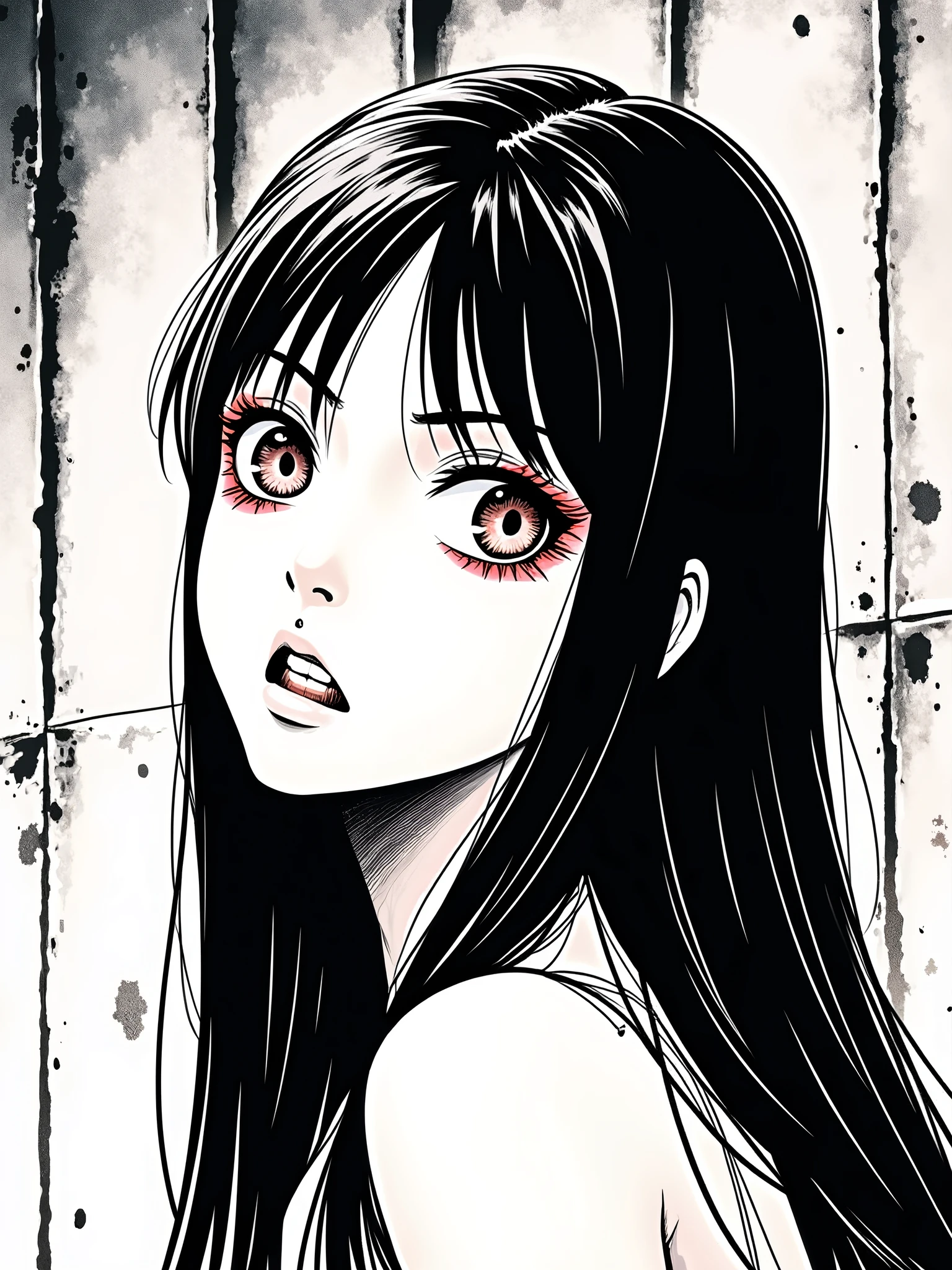 Tomie from Junji Ito&#39;s manga in human version 