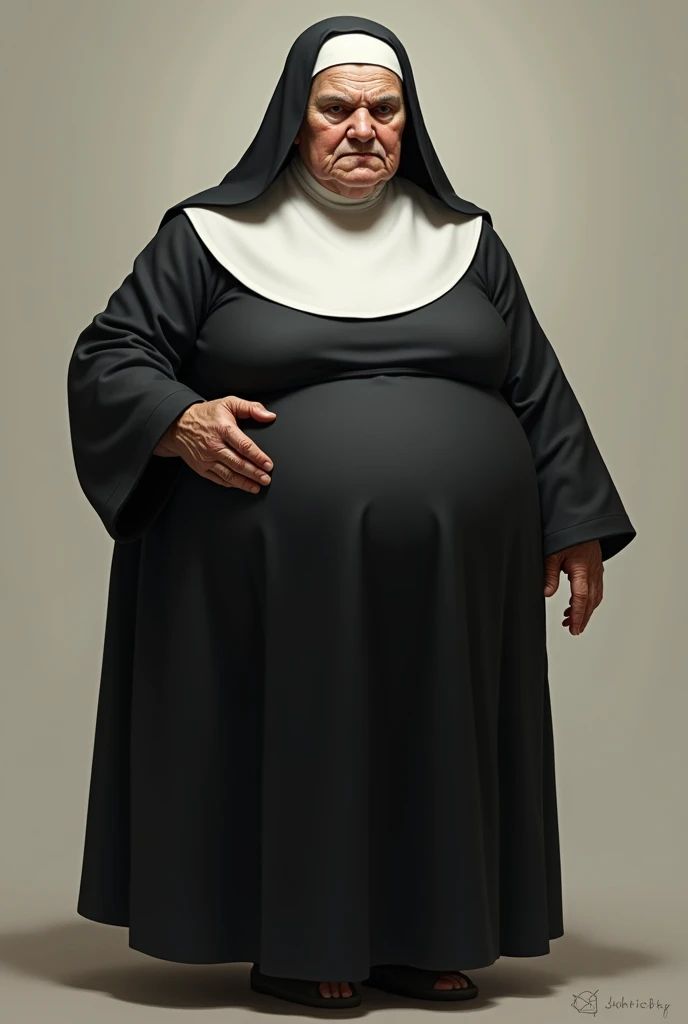 Old nun with a big ass