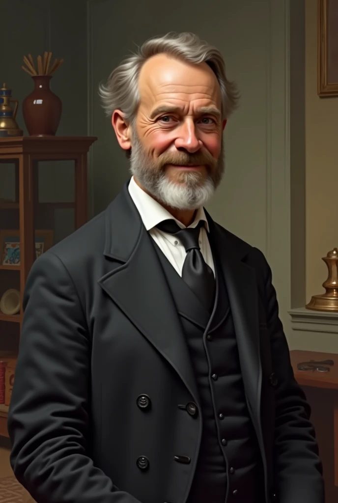 Friedrich Froebel standing and smiling