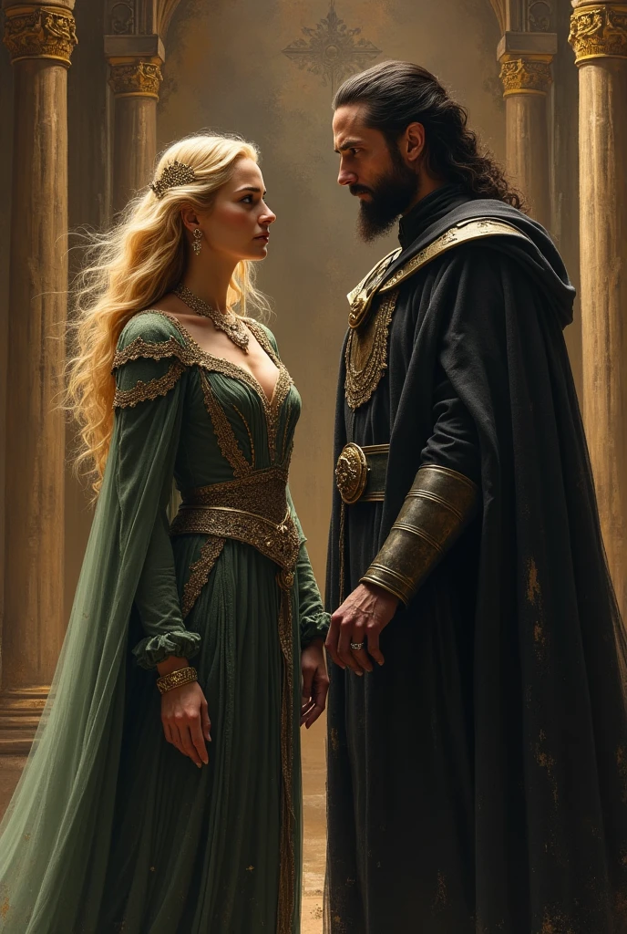 The beautiful queen and the dark king