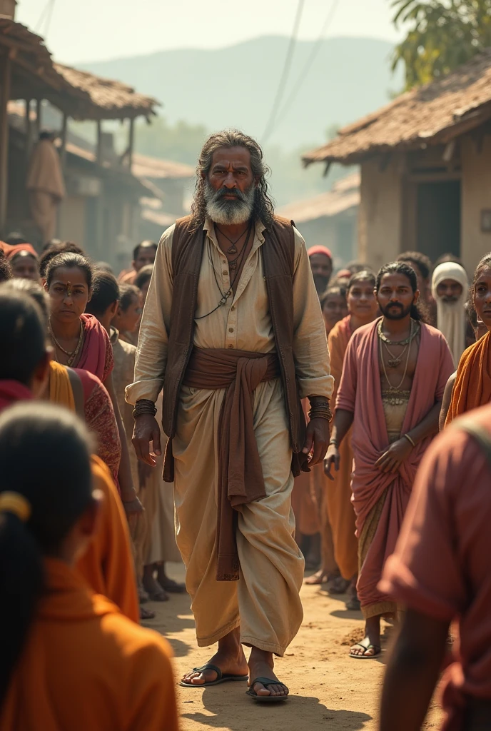 **One day, a famous traveler arrived in the village. The whole village was fascinated by his arrival. The traveler said he had an important message. Everyone eagerly listened, and Rahul was among the crowd.**