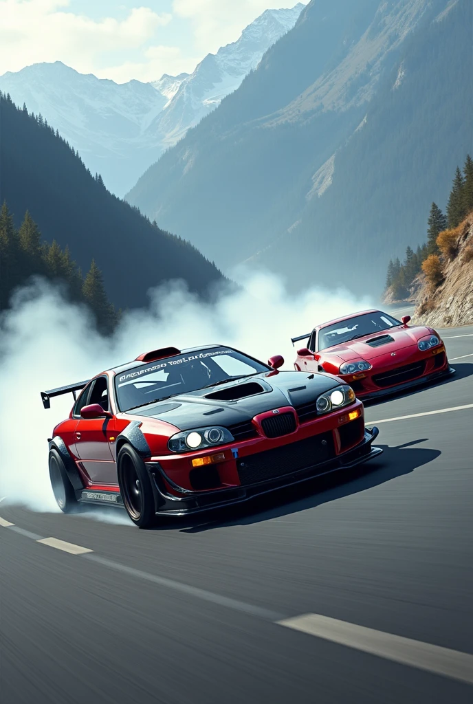 A BMW balek and supra mk4 drift rein 