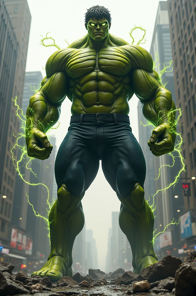 Spiderman as a hulk
