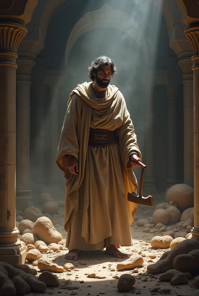 However, people rejected his call and made fun of him. Prophet Abraham (PBUH) wanted to practically teach people that idols cannot even defend themselves. He went to their idols, destroyed them, left the biggest one safe, and hung the ax on him.