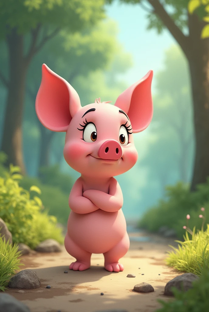 Piglet explained that man is bad and very useless animated tender 