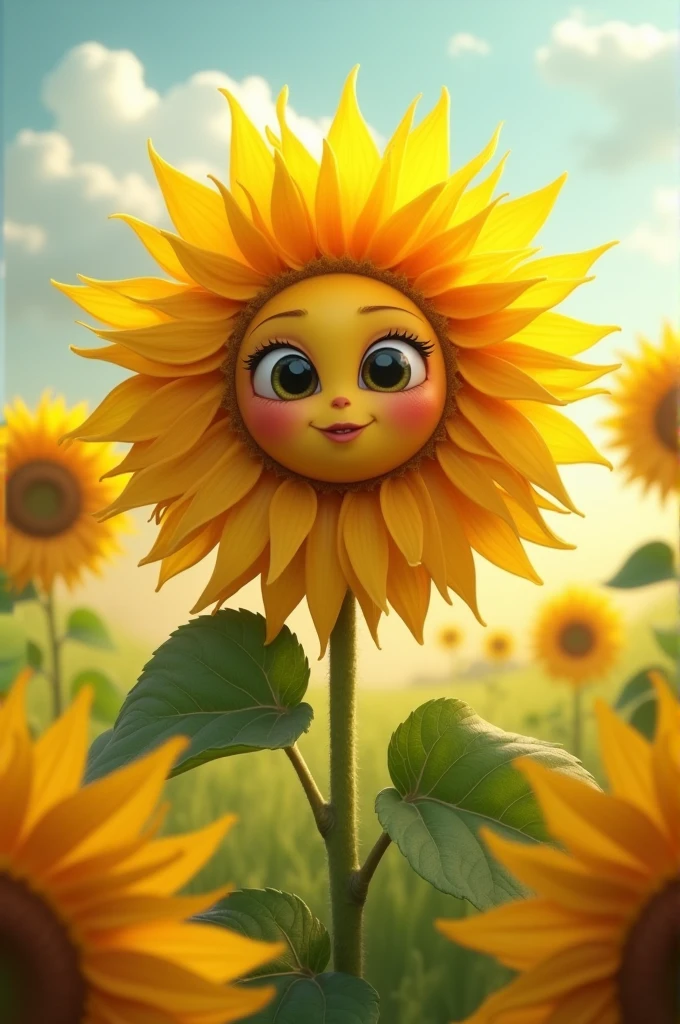 Anthromorphic sunflower 