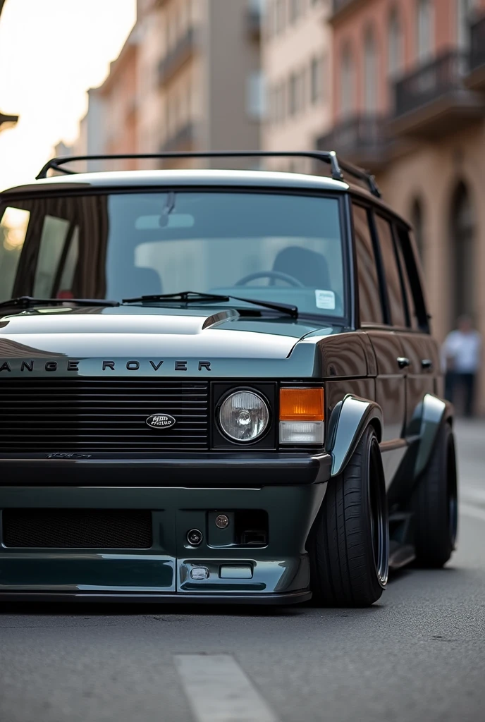 Range rover 1980 2 door with a libertywalk wide body kit slammed