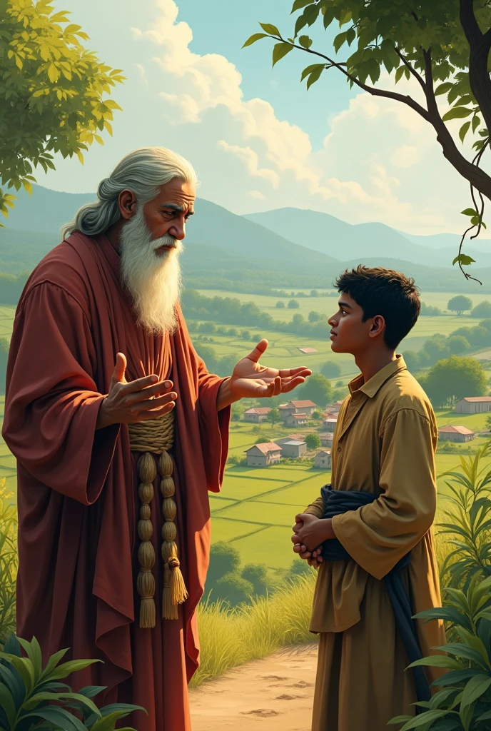 Then one day, a scholar came to the village. He told Deepak, ‘The solution to your problem lies in hard work and study. You need to gain knowledge.’ Deepak heeded the scholar’s advice and began to study. Gradually, he adopted new methods in farming and saved the village from the famine.**