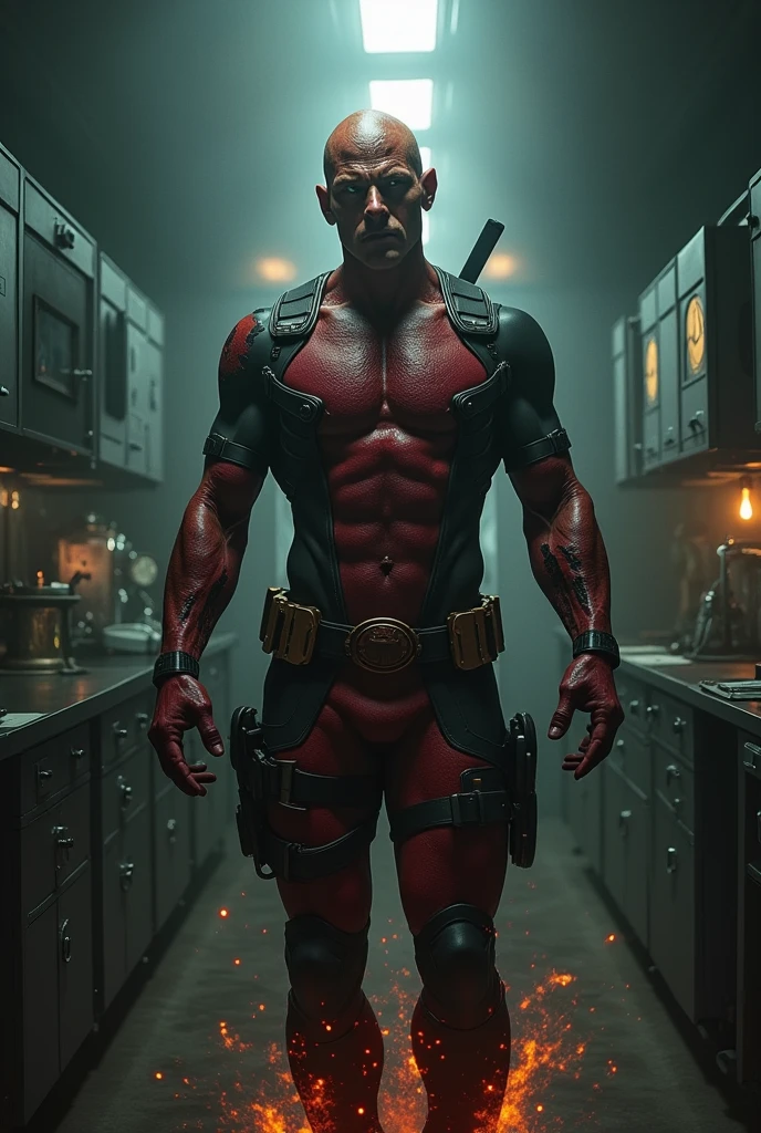 The man who becoming Deadpool