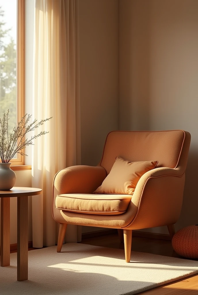 Chair lying near a table