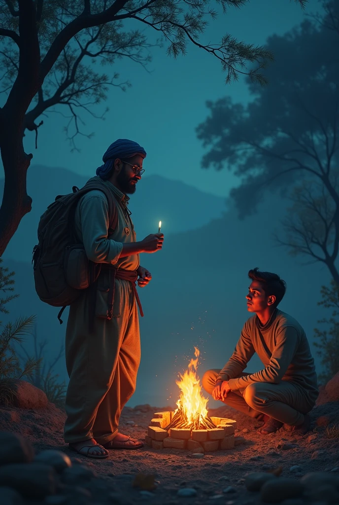 **The traveler finished the story and looked around. He told Rahul, ‘See, Deepak changed his and his village's future through hard work and study. He didn’t get the magical stone, but his hard work gave him everything he wanted.’**