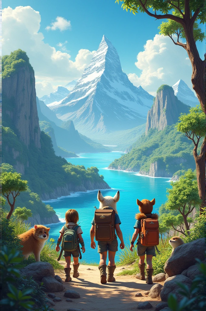 We’ll climb up high, we’ll dive down low,
With animals wherever we go!