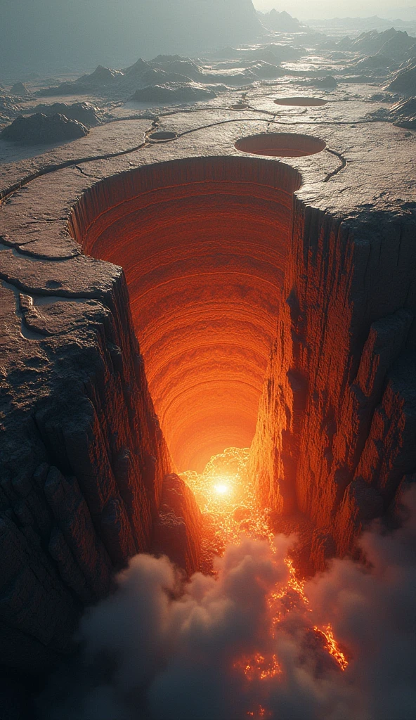 Visual image of tectonic plate movement