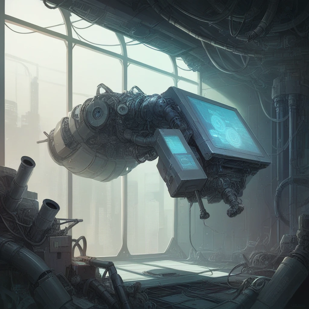 a mechanical background, real color scheme, inside the spaceship, highly detailed, cinematic lighting, industrial machinery, gears, pipes, vents, control panels, holographic displays, futuristic technology, minimalist design, dystopian atmosphere, moody lighting, realistic rendering, photorealistic, 8k, best quality