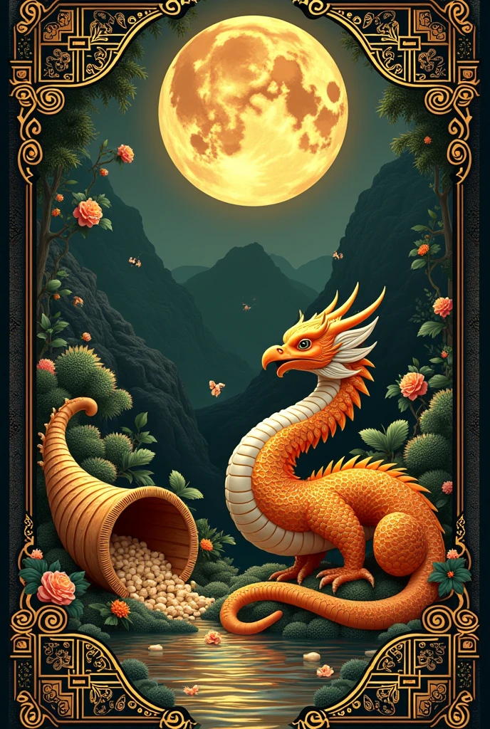 Wallpaper with the most powerful archetypes for prosperity with gold details