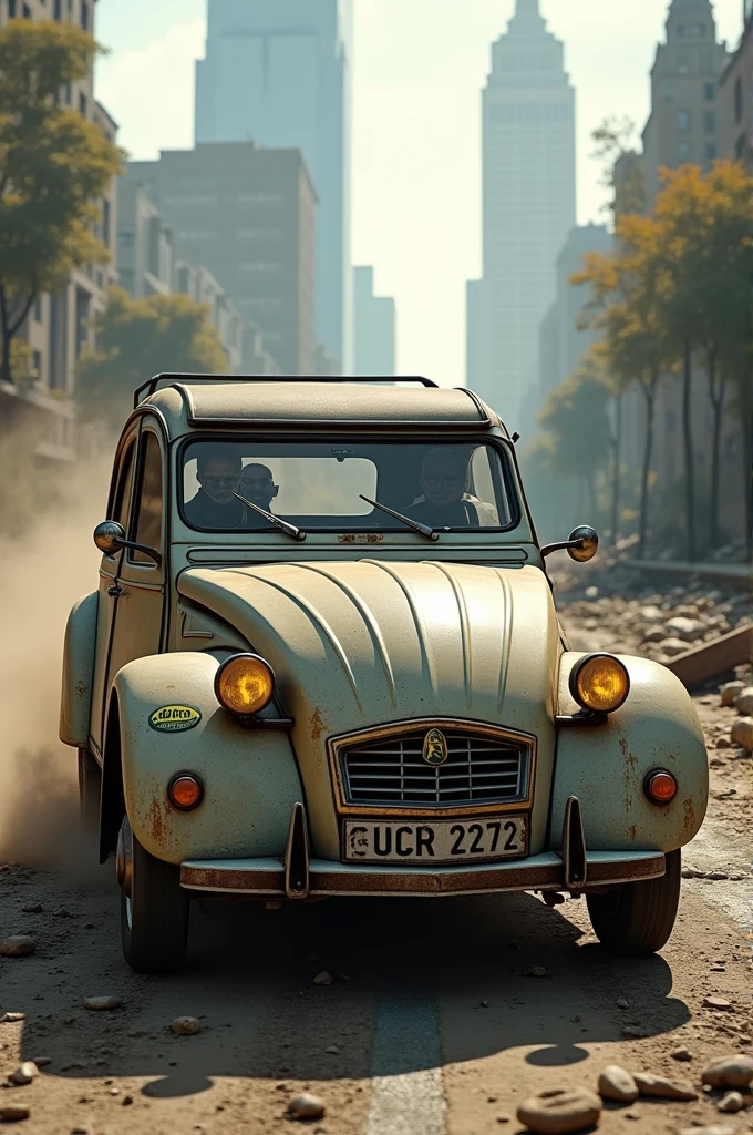 Rusty Citroën 2CV in the FallOut 4 universe