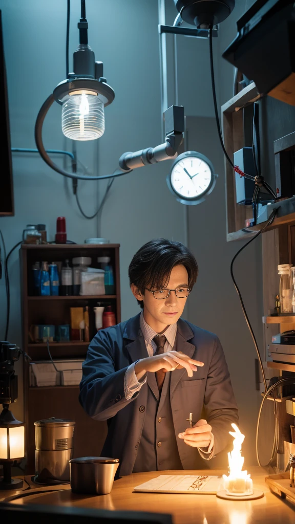 The doctor is operating