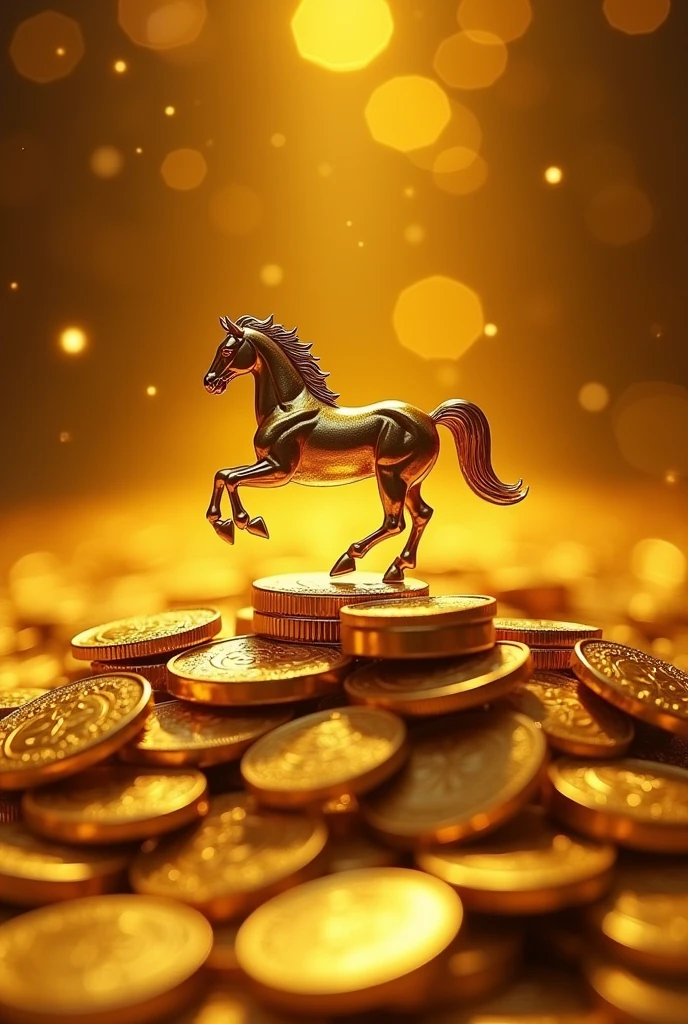 Pile of gold, Gold coins, ((horse)), Gold coins이 하늘에서 쏟아진다. Dazzling golden, golden light, The Golden Box, Gold Coin, 