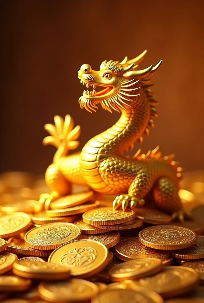Pile of gold, Gold coins, ((china dragon)), Gold coins이 하늘에서 쏟아진다. Dazzling golden, golden light, The Golden Box, Gold Coin,