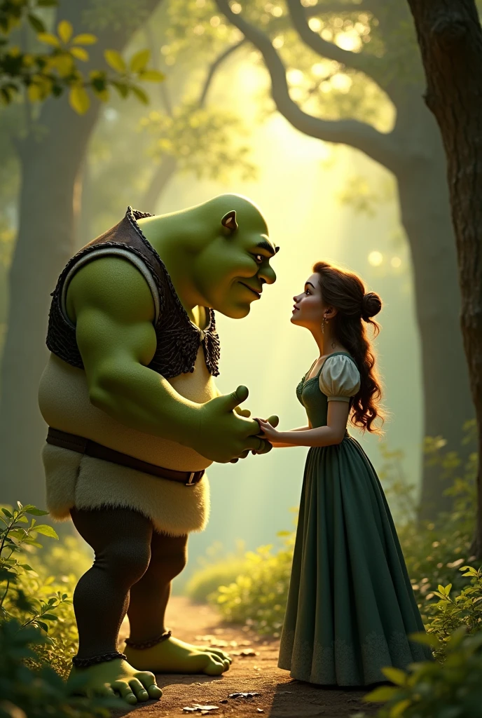 Shrek asking Fiona for forgiveness