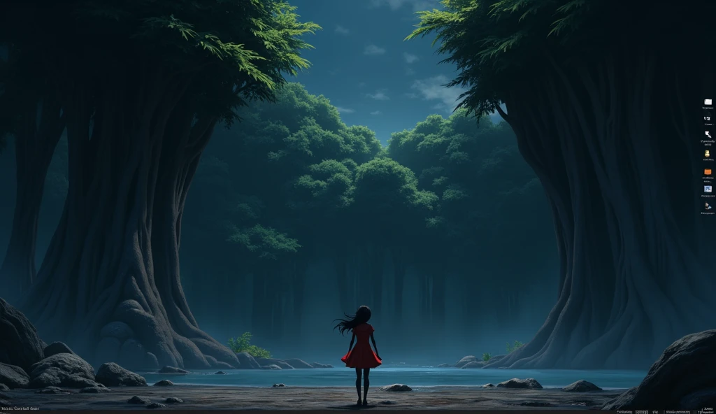 a Linux OS printscreen looking like GNOME desktop, In the style of Makoto Shinkai。master piece, ultra detail, precision, ultra-realistic,