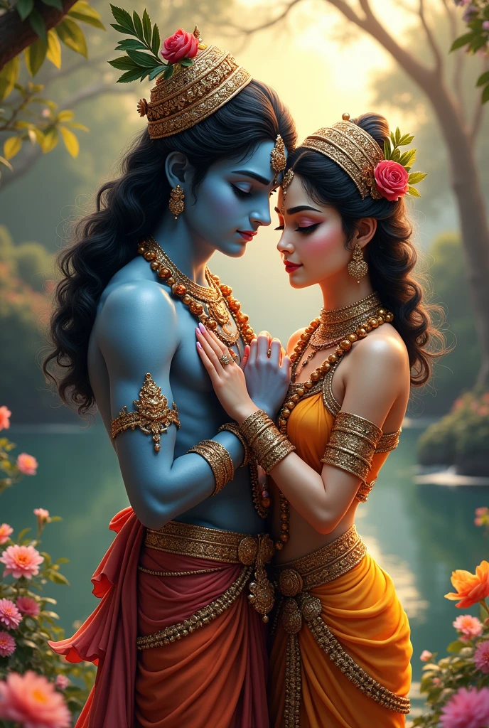 Radha Krishna wallpaper 4k.change the face of krishna