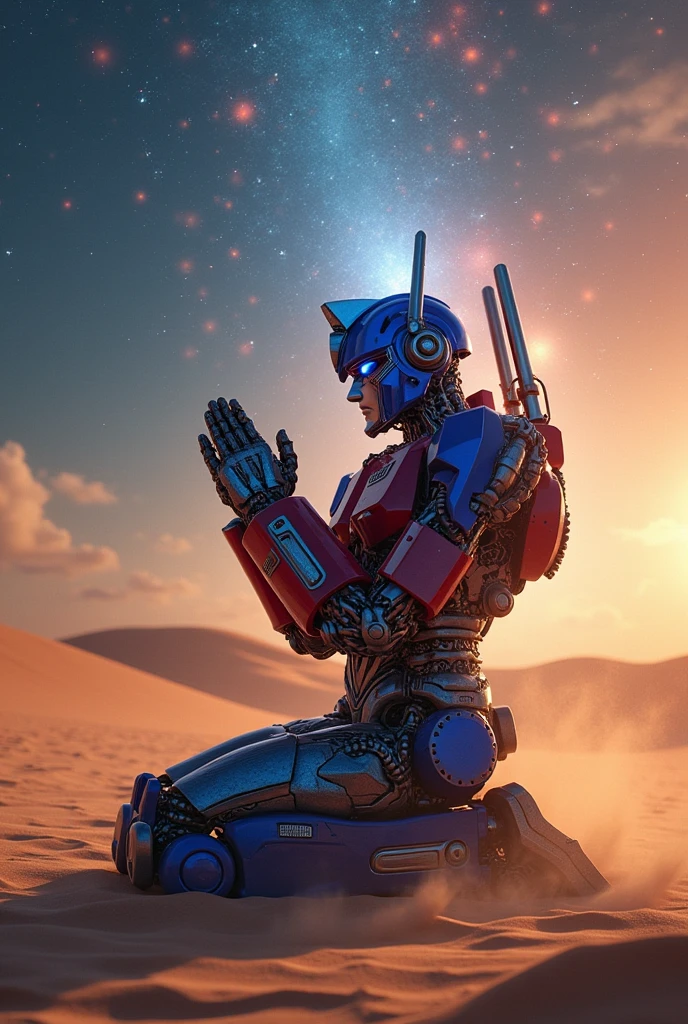 optimus prime praying to allah 