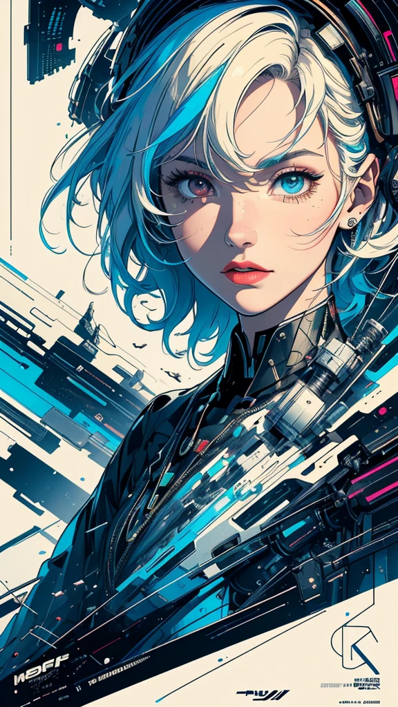 (((masterpiece, highest quality))),(((solo:1.2))),(((1girl:1.2))),32k wallpaper, very detailed, poster, vintage science fiction,(((((geometric cinematic movie poster))))), (bauhaus), shape,(((abstract))),(mid century modern),movie poster,(((((portfolio))))),(((((Close-up))))),(((((bust up))))),((((more various angle)))),(((highlight))),Vast landscape,((((heterochromia)))),(((complete. detailed face))),(((Extremely talented))),(((most complecated machine))),Colorful color scheme