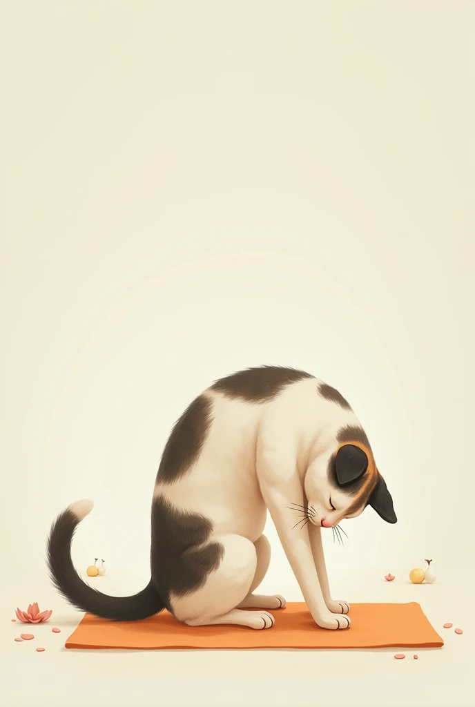 make a picture of an animal doing yoga pose