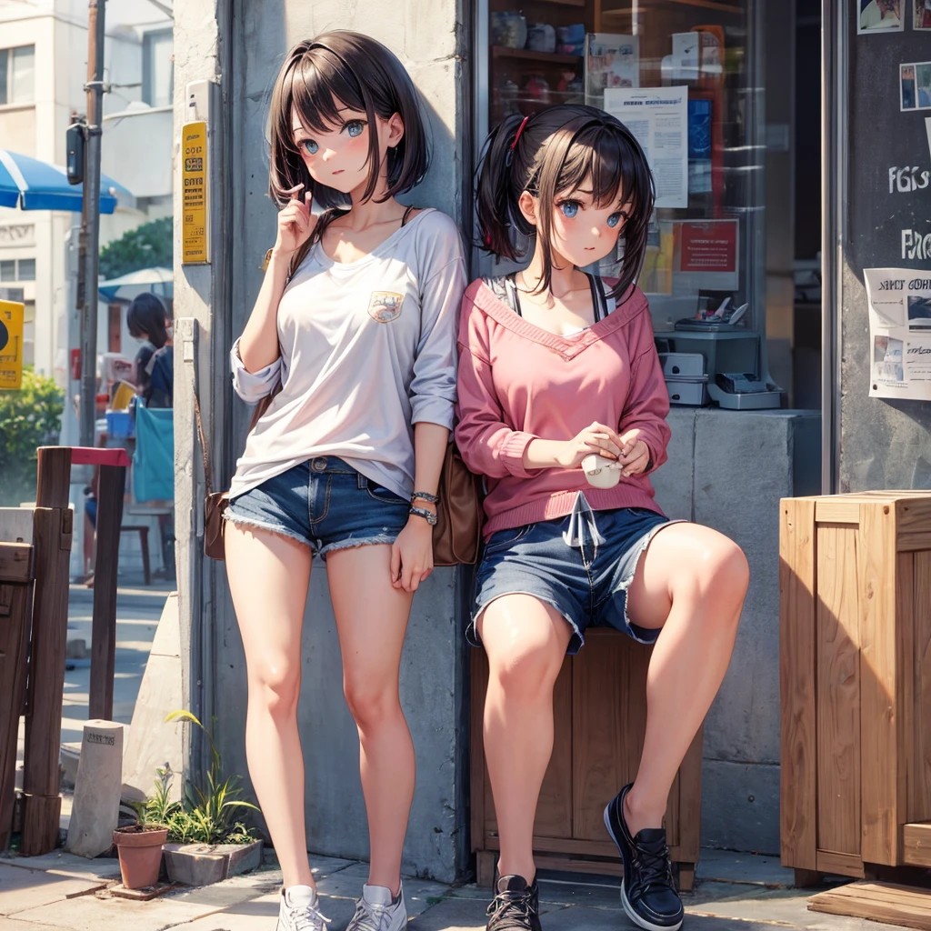 Shorts cloth girl