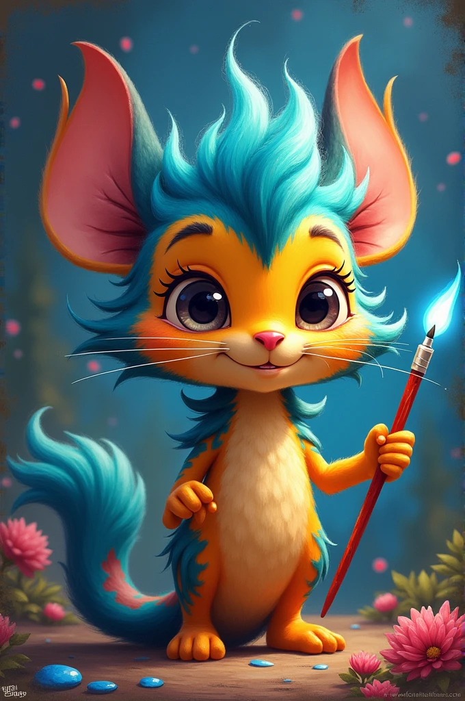 With the magical paintbrush, Felix brought his most vibrant and imaginative creations to life.