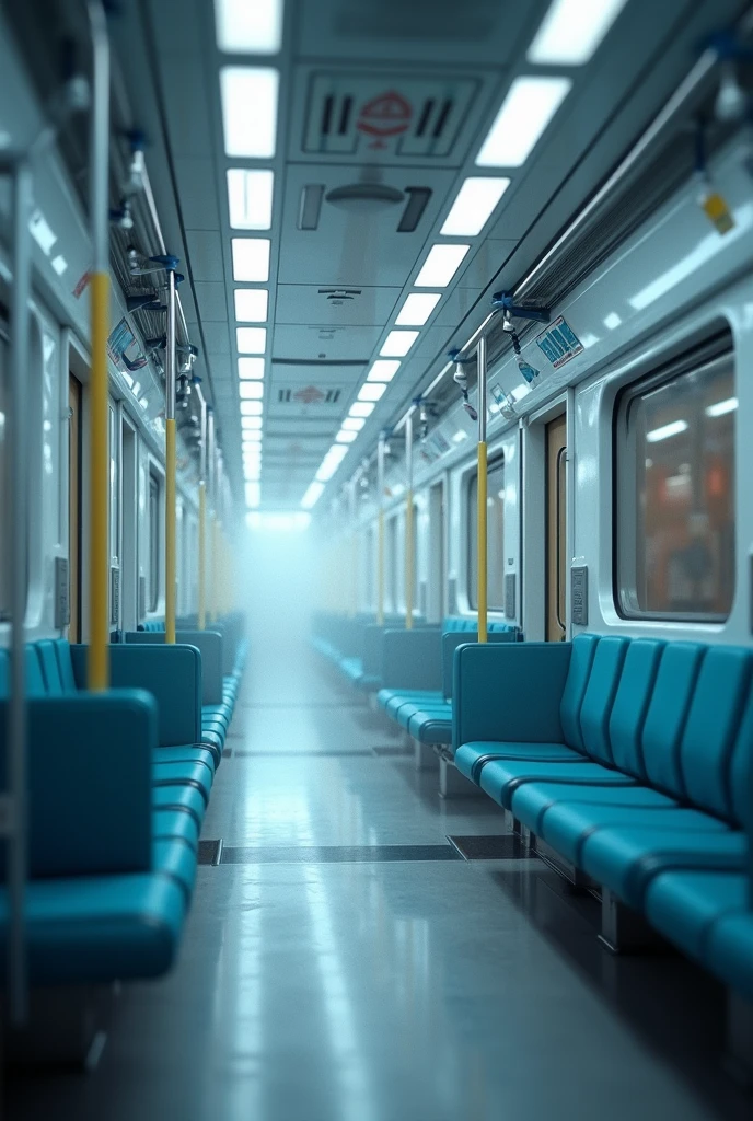 Automatic sanitization system in indian railways using spray with no people