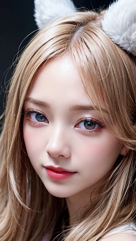 (One person), very cute, Great face and eyes, (Beautiful lovely smile), (Very detailed美しい顔), Bright and shiny lips, (Highest quality:1.4), (Very detailed), (Surreal, Photorealistic:1.37), Beautiful white skin, (Soft and fluffy:1.3), Very detailed CG 統合 8k 壁紙, RAW Photos, Professional photography, Cinema Lighting,