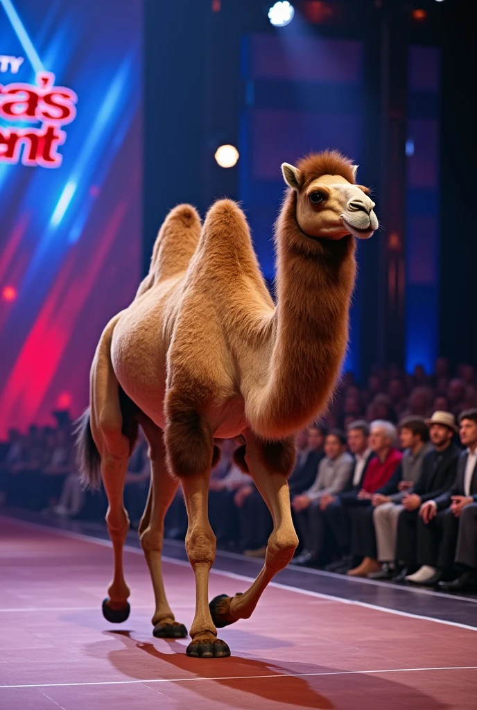 Great a camel walking during America's got talent
Video not image